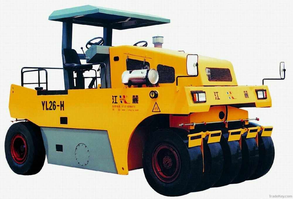 YL26H Full Hydraulic Smooth Tyre Roller