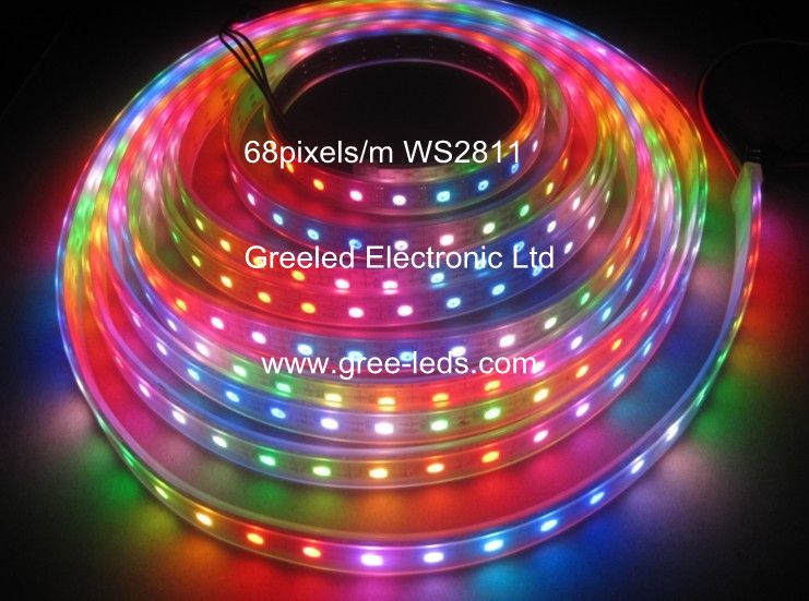 68pixels/m digital led strip with ws2811 IC integrated