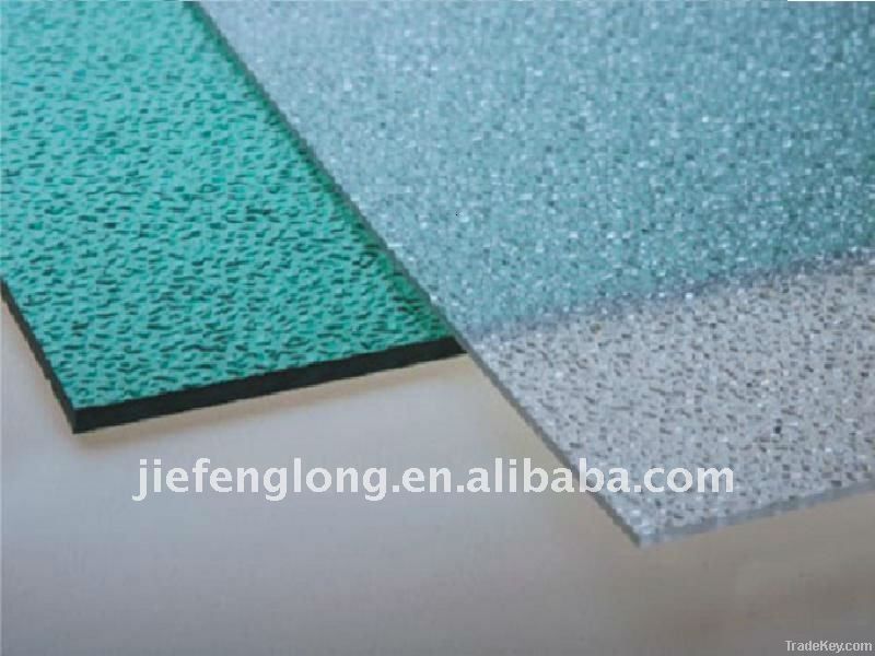 polycarbonate embossed sheet for windows and indoor decoration