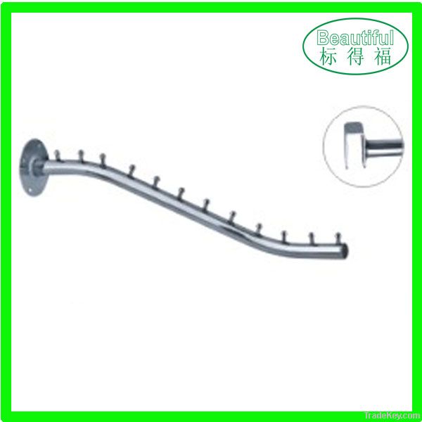 Chrome plating wall mount display hook