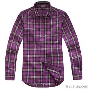 man's 100% cotton flannel long sleeve casual shirt