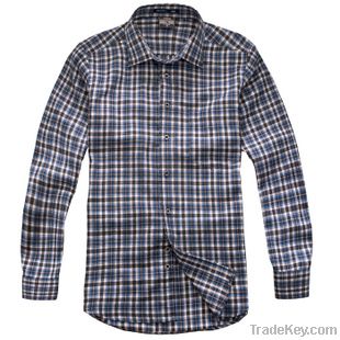 man's 100% cotton flannel long sleeve casual shirt