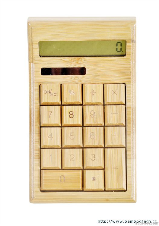 Solar engery bamboo calculator