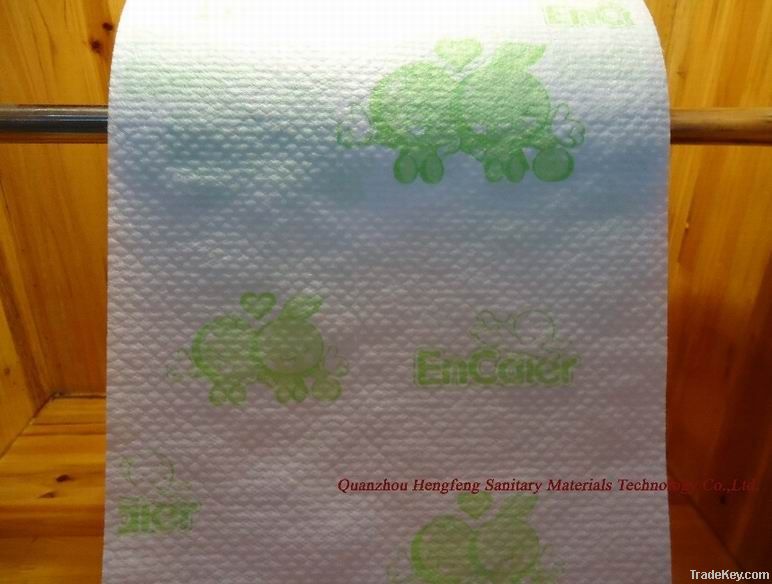 Disposable sanitary PE materials for diapers, sanitary napkin