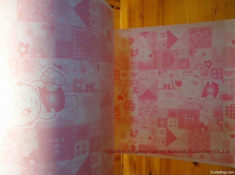 Disposable casting sanitary PE film for diaper materials