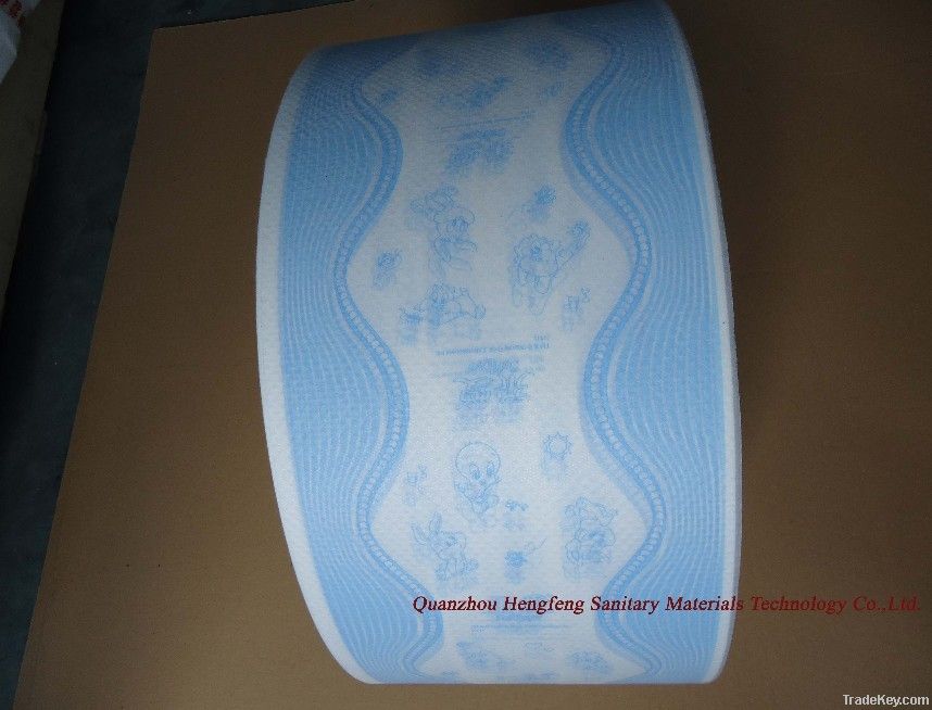 Breathable PE film with nonwoven fabric for diapers, sanitary napkins