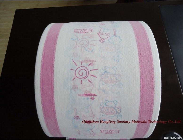 Embossing PE Film Laminated Non Woven Fabric for Diaper materials