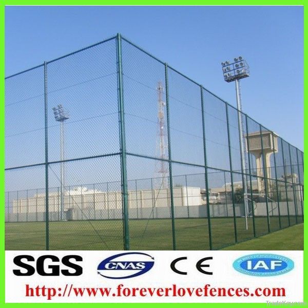 PVC coated chain link fence/ factory