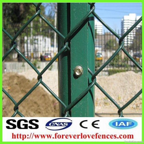 PVC coated chain link fence/ factory