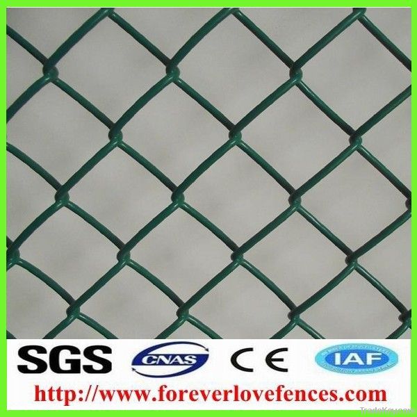 PVC coated chain link fence/ factory