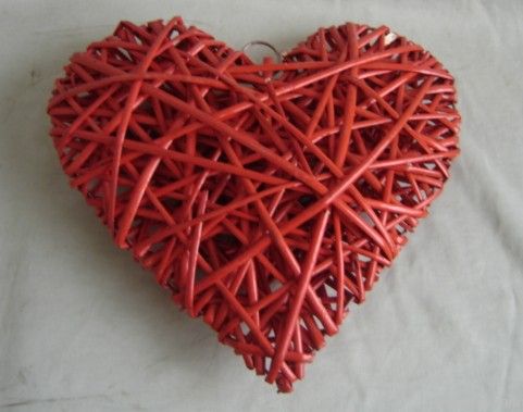 Heart Shaped wicker Baskets