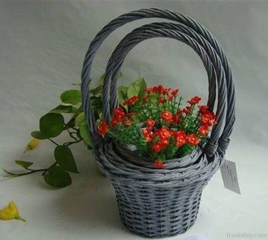 willow flower basket