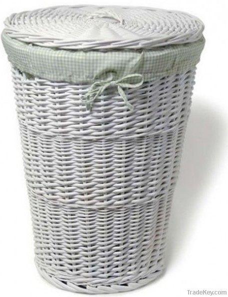 antique wicker laundry baskets