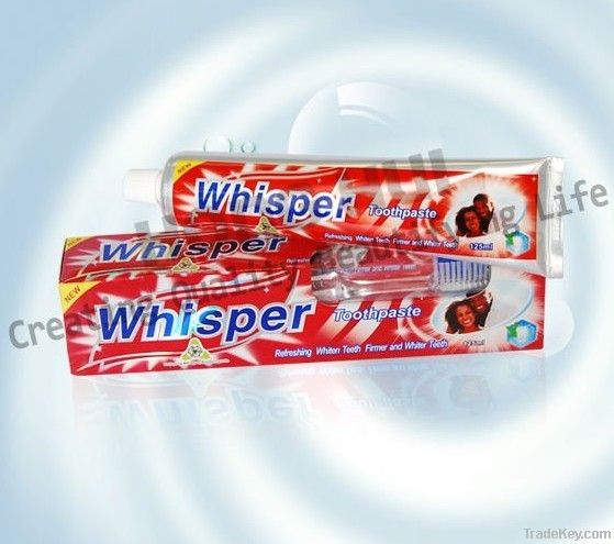 Hot Sale Red Gel Whisper OEM Toothpaste