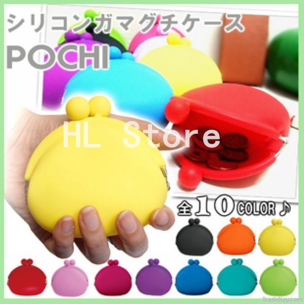 Free shipping + Mix order! Silicone Coin Purse, Silicone Coin Walle
