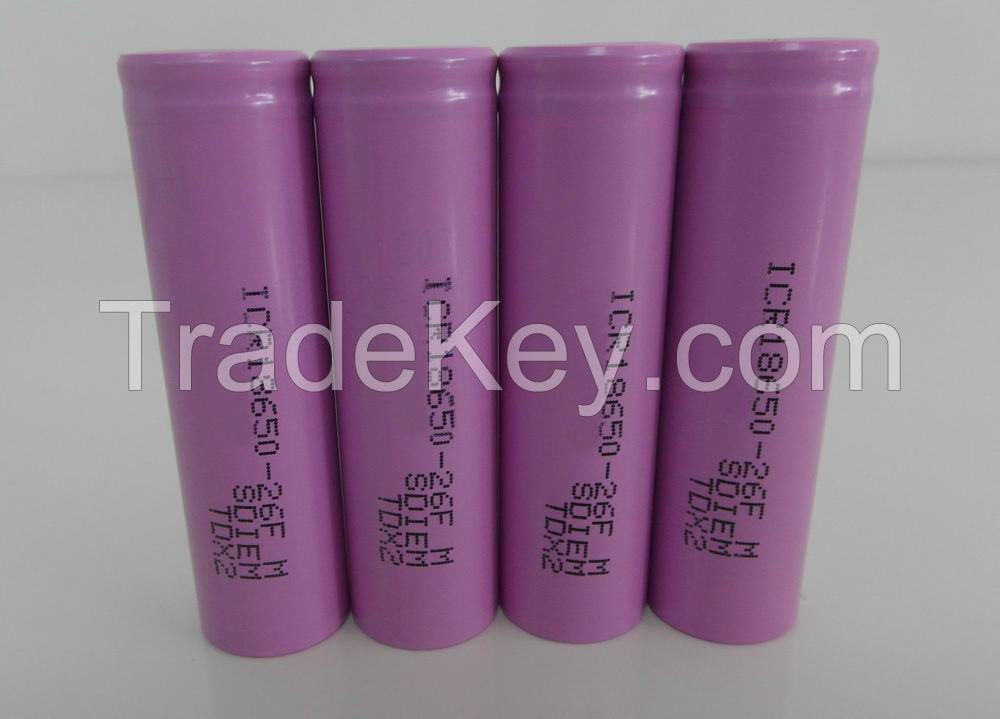 18650 Lithium ion battery 3.7V lithium cell 2600mAh