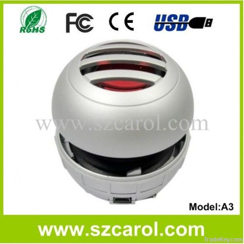 Portable speaker up to 12 hours play back for portable music player