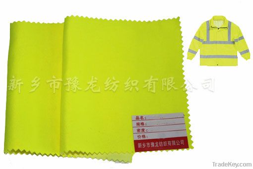 cotton/poly fluorescent fabric for workwear