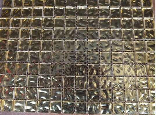 Shiny Glass Mosaic Tiles Golden