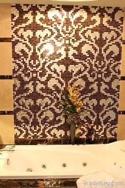 Golden Foil Glass Mosaic