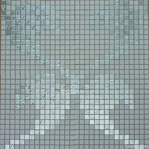 Silver Color Foil Mosaic Tiles