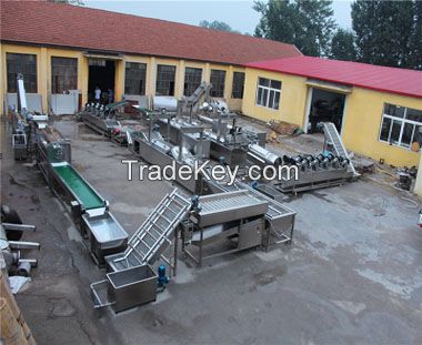 Full-automatic potato chips production line