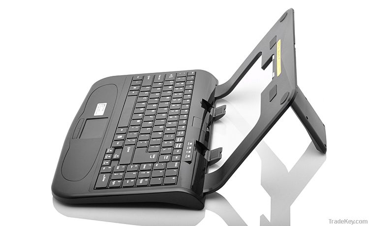 Ergonomic Laptop cooling stand with Cooling Fan and Keyboard Mouse