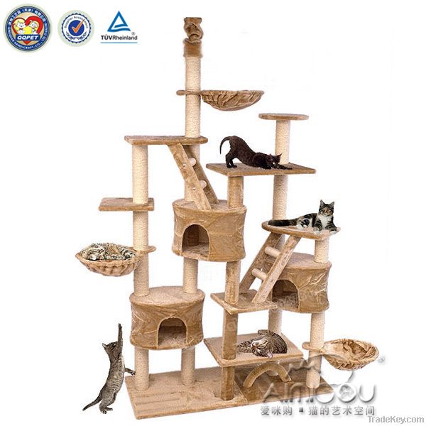 Wholesale cat scratching tree & indoor cat tree house