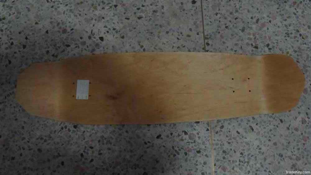 delicate longboard and skateboard