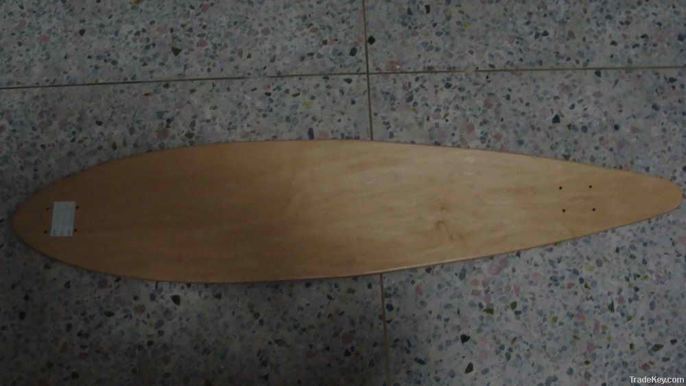 delicate longboard and skateboard