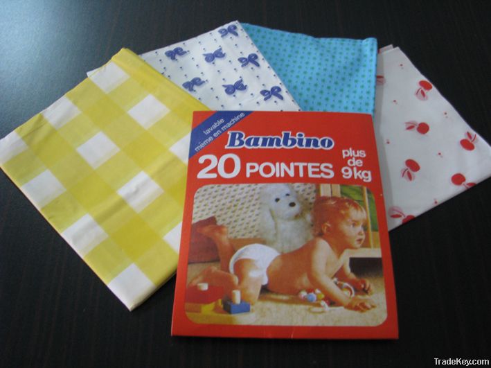 baby plastic tie-pant PVC/PEVA diaper
