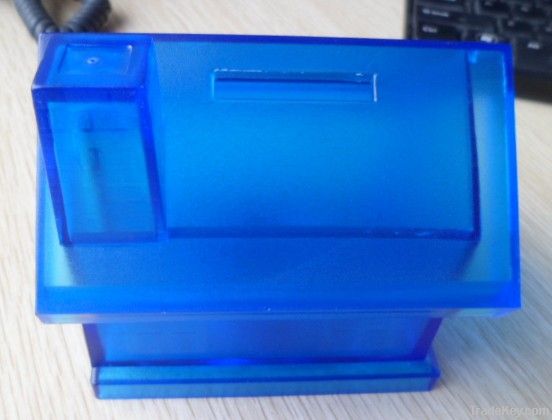 plastic house coin bank