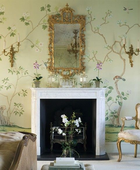 hand-painted wallcoverings