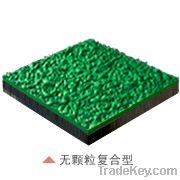 no grain compound synthetic rubber plastic running track