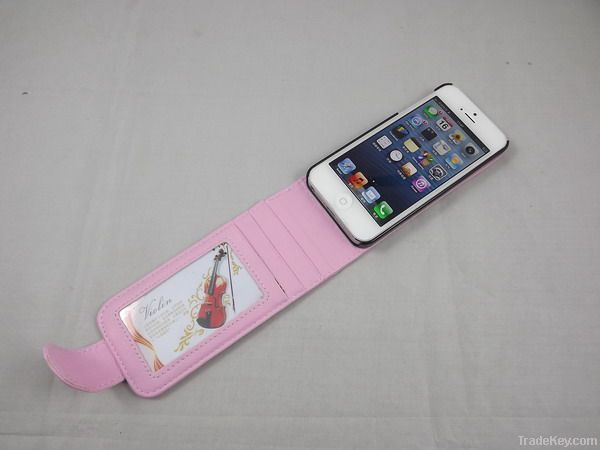 Wallet PU leather case for iphone5