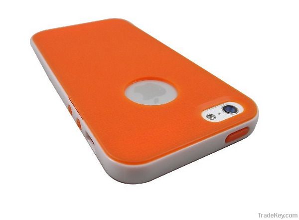 TPU and PC bumper hyberid case for iphone5 fashionable new design case