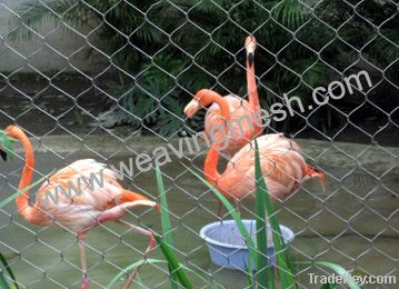 rope mesh, zoo mesh, aviary mesh, zoo bird netting