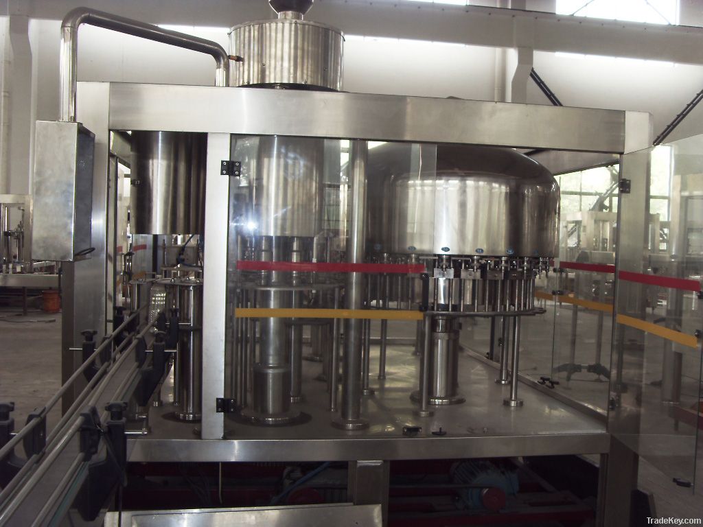 full automatic rinser-filler-capper liquid filling machine