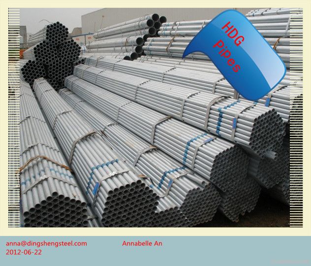 Galvanized welded steel pipe(SCH40, SCH80)