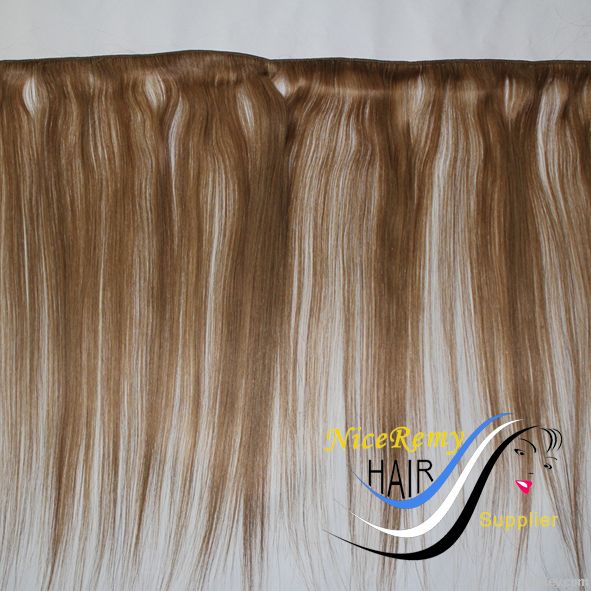 Chinese human hair weft/human hair extension 16#  113g/pieces