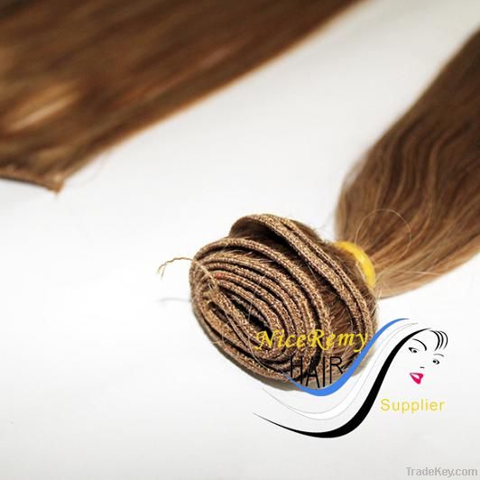 Chinese human hair weft/human hair extension 16#  113g/pieces