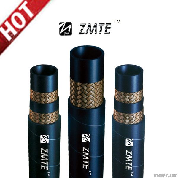 high pressure 2 wire braided rubber hydraulic hoses