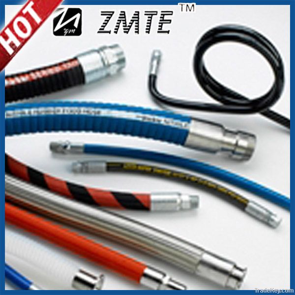 Steel Wire Braid and Spiral Hydraulic Rubber Hose