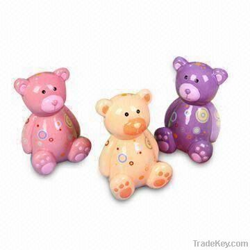 Cartoon Money Bank with Lovely Large Bear Design, Made of Ceramic