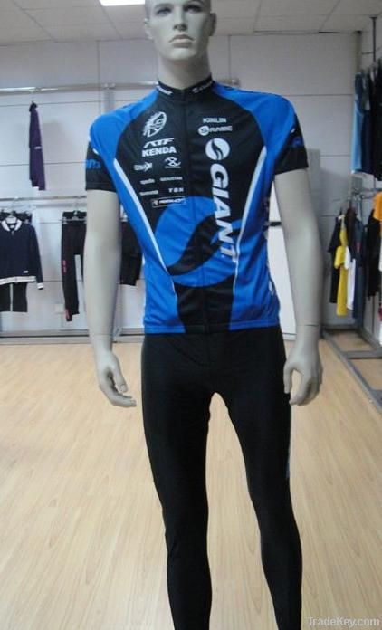 Cycling Team Wear Jersey, Made of 100% Polyester Knitted
