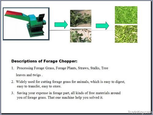 Fule Forage cutter/chaff cutter/hay cutter for animal feedstuff