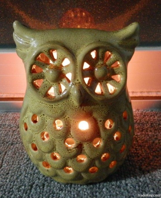 Hello-owl    candle holder   