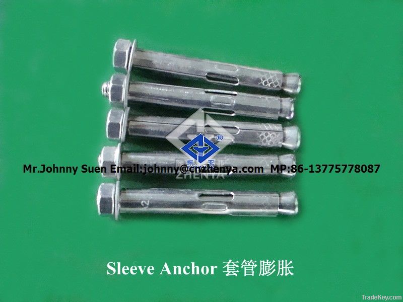 sleeve anchor AISI304 316 stainless steel A2 A4