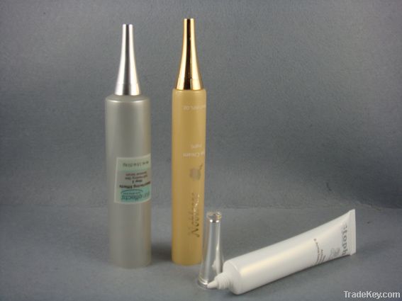 eye cream tube with double high cap