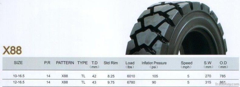 Haulmax 10-16.5 skid steer tires